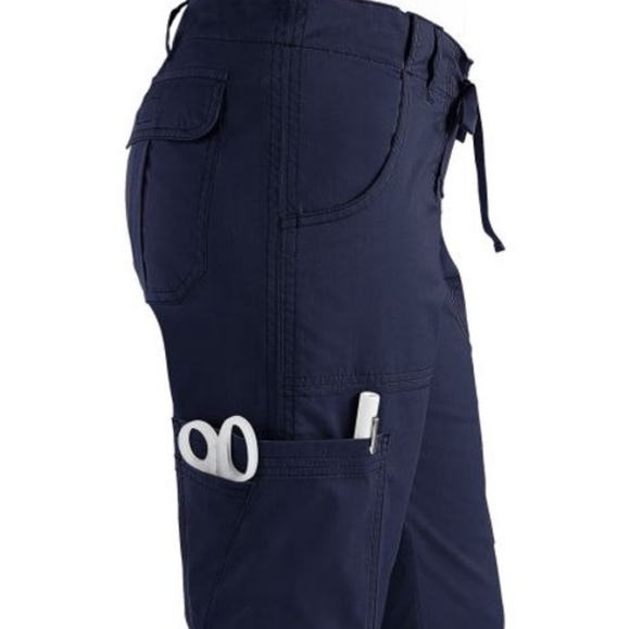Koi Stretch Navy Lindsey Cargo Scrubs, Size L (Regular) - Picture 3 of 12